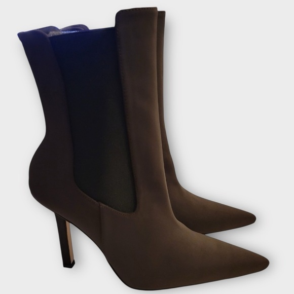 Good American Womens Neoprene Bootie in Chocolate NIB - Picture 5 of 12